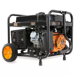 WEN DF475X 4750/3800-Watt 120-Volt/240-Volt Dual Fuel Electric Start Portable Generator with Wheel Kit and CO Watchdog