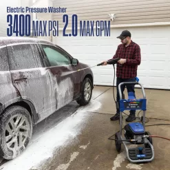 Westinghouse 3400 PSI 2 GPM 13 Amp Electric Powered Pressure Washer with Brushless Motor, Turbo Nozzle and 5 Quick Connect Tips
