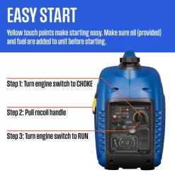 Westinghouse iGen2800c 2,800-Watt Gas Powered Portable Inverter Generator with Recoil Start, LED Data Center, Quiet Technology