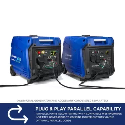 Westinghouse iGen4500cv 4,500-Watt Gas Powered Portable Inverter Generator with Recoil Start, LED Data Center