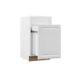 Hampton Bay Designer Series Elgin Assembled 18x34.5x23.75 in. Dual Pull Out Trash Can Base Kitchen Cabinet in White