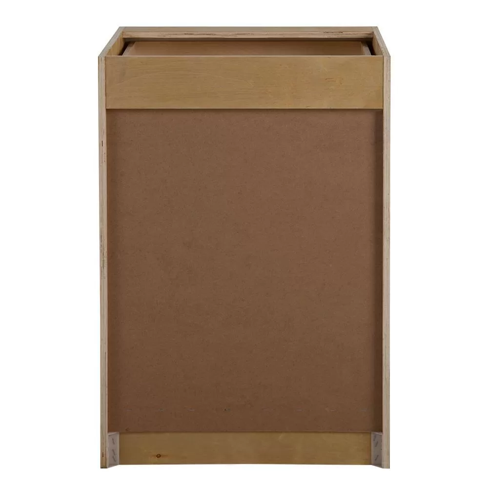 Hampton Bay Cambridge White Plywood Assembled Base Kitchen Cabinet with 3-Soft Close Drawers (24 in. W x 24.5 in. D x 34.5 in. H)