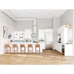Hampton Bay T2490-MLWH Designer Series Melvern Assembled 24x90x23.75 in. Pantry Kitchen Cabinet in White