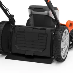 YARD FORCE 60-Volt Cordless Lithium-Ion Mower Chainsaw 4.0 mAh Battery, 2.5 mAh Battery and Charger Combo Kit (5-Tool)