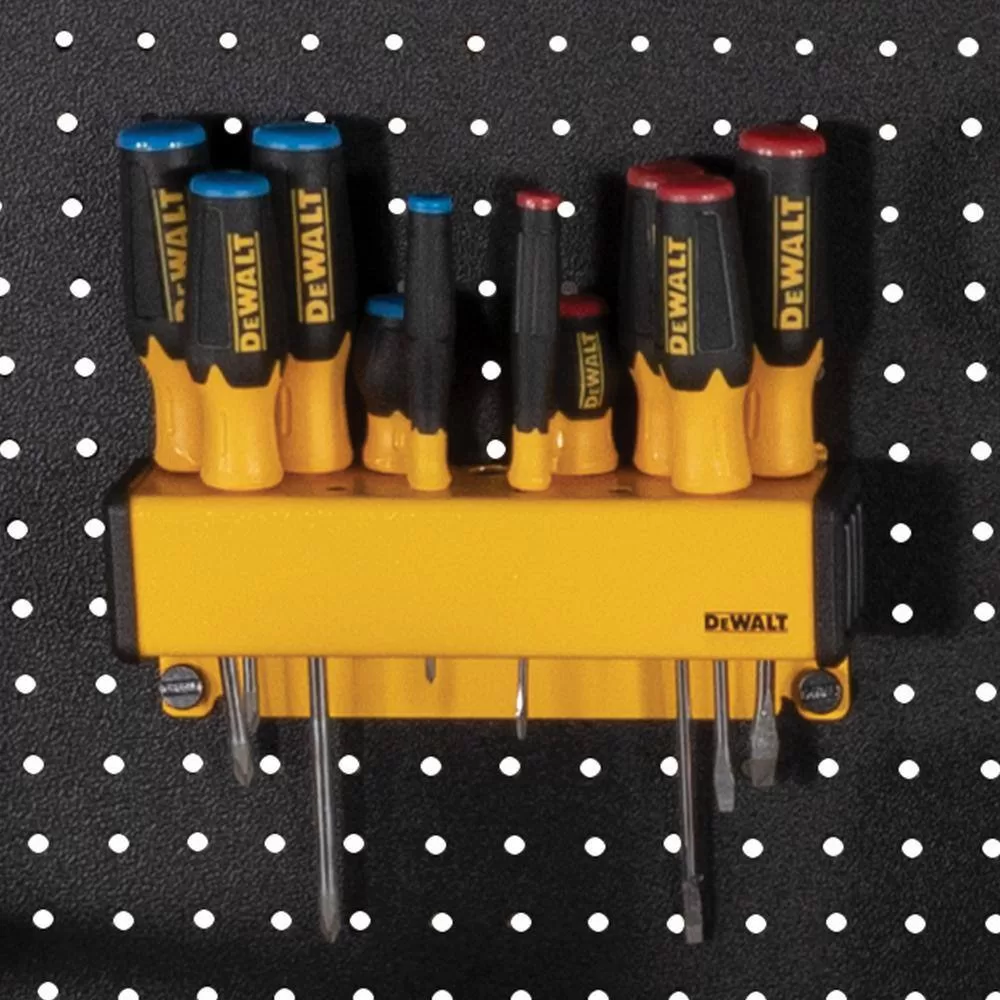 DEWALT DXST6000WB Yellow 4-Tier Steel Garage Storage Shelving Unit (50 in. W x 94 in. H x 18 in. D)
