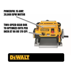 DEWALT DW735 15 Amp Corded 13 in. Planer