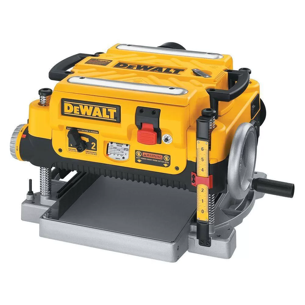 DEWALT 15 Amp Corded 13 in. Planer with 13 in. Heat Treated Double Sided Replacement Planer Knives (2 Pack)