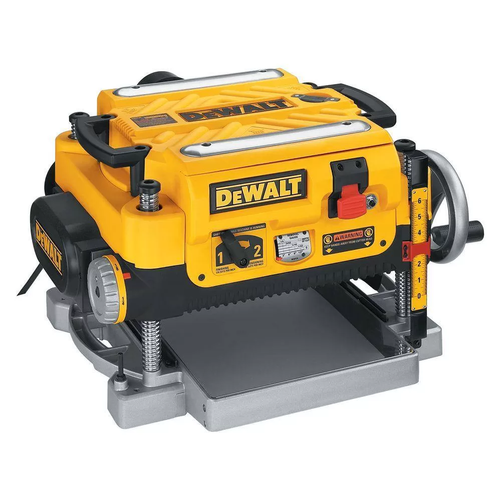 DEWALT 15 Amp Corded 13 in. Planer with 13 in. Heat Treated Double Sided Replacement Planer Knives (2 Pack)