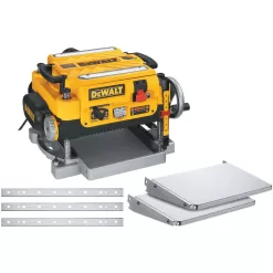 DEWALT DW735X 15 Amp Corded 13 in. Heavy-Duty 2-Speed Bench Planer with (3) Knives, In Feed Table and Out Feed Table