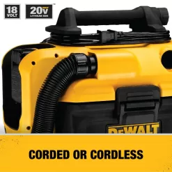 DEWALT 20V MAX 2 Gal. Cordless/Corded Wet/Dry Vacuum and (1) 20V MAX XR Lithium-Ion Premium 4.0Ah Battery