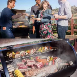 Z GRILLS ZPG-10002B 1060 sq. in. Wood Pellet Grill and Smoker PID 2.0 in Black