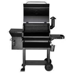 Z GRILLS ZPG-10002B 1060 sq. in. Wood Pellet Grill and Smoker PID 2.0 in Black