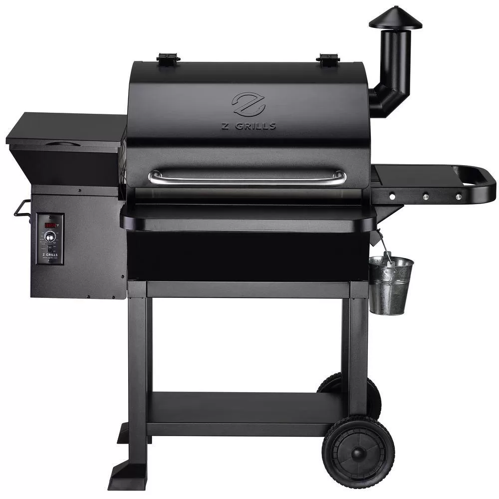 Z GRILLS ZPG-10002B 1060 sq. in. Wood Pellet Grill and Smoker PID 2.0 in Black