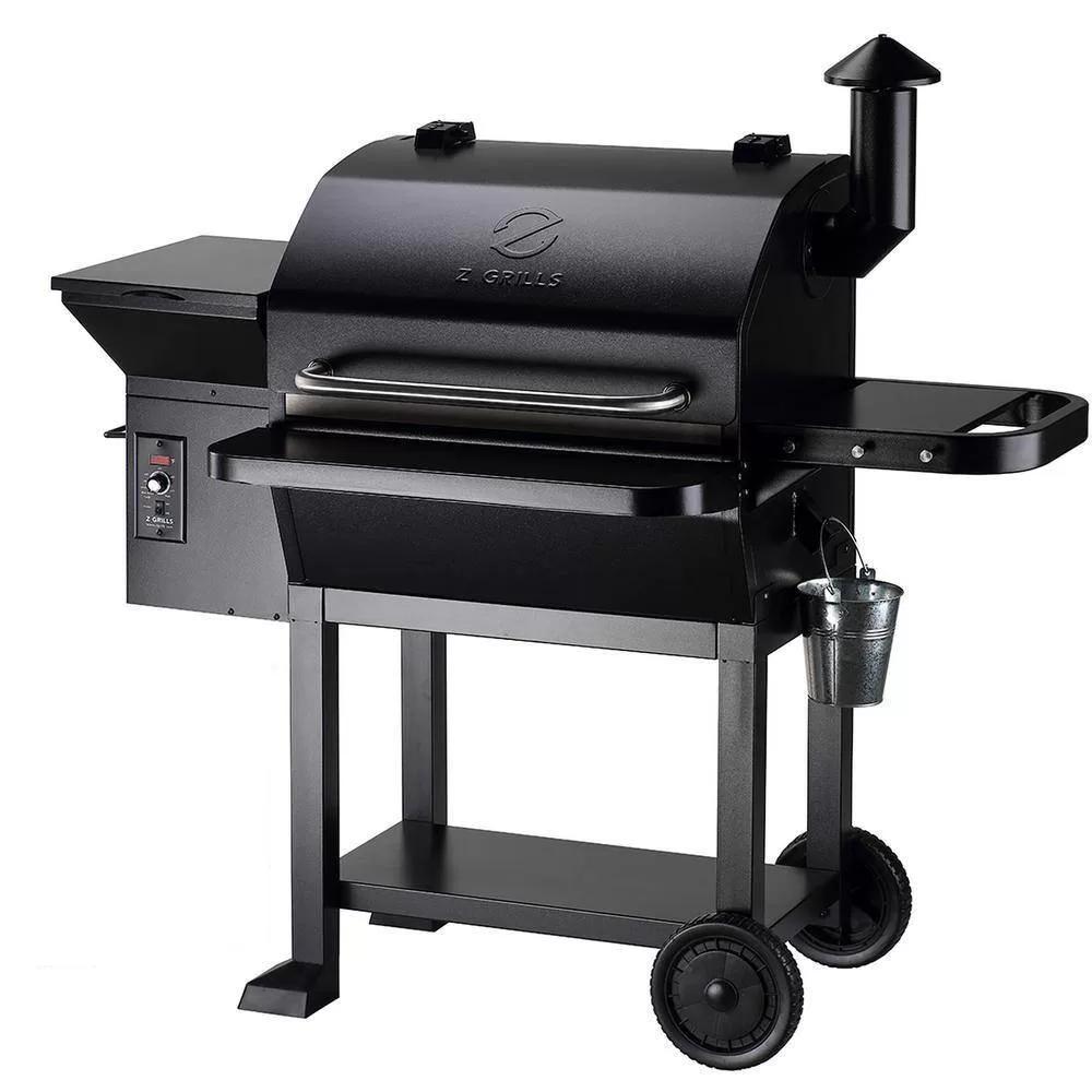 Z GRILLS ZPG-10002B 1060 sq. in. Wood Pellet Grill and Smoker PID 2.0 in Black