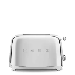 SMEG 50's Retro Style Aesthetic 2 Slice Toaster - Chrome