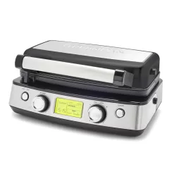 GreenPan Elite 2-Square Belgian & Classic Waffle Iron, Healthy Ceramic Nonstick Aluminum Dishwasher Safe Plates