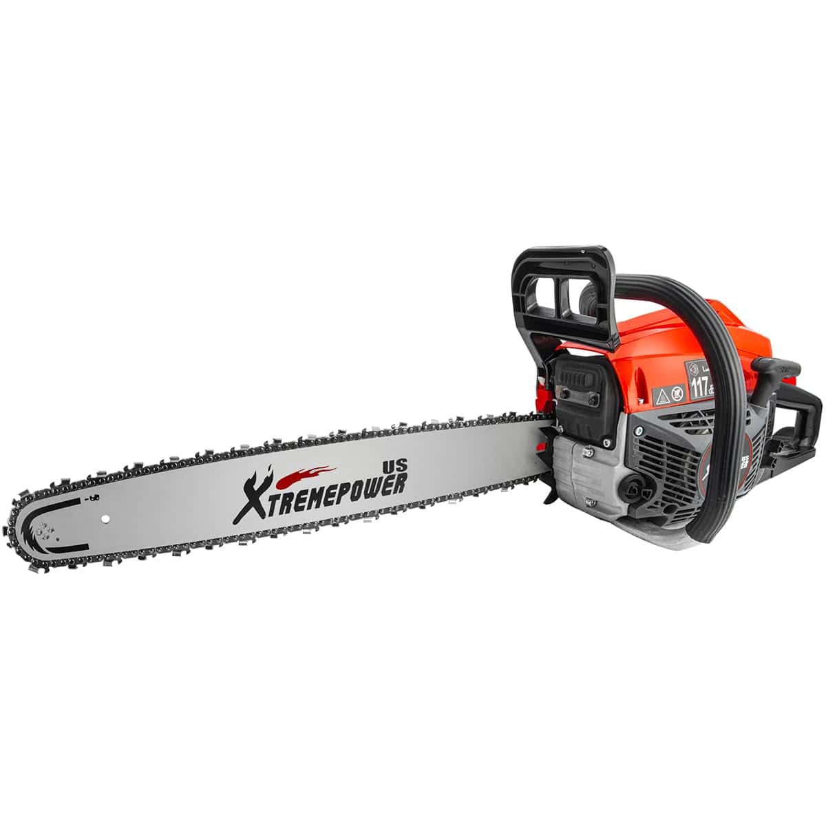 XtremepowerUS 22" Gas Chainsaw 57cc Gasoline Chainsaws 2.5Kw for Tree and Wood Cutting 22 Inch Guide Bar Power Chain Saw