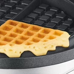 Breville No-Mess Classic Waffle Maker BWM520XL, Brushed Stainless Steel