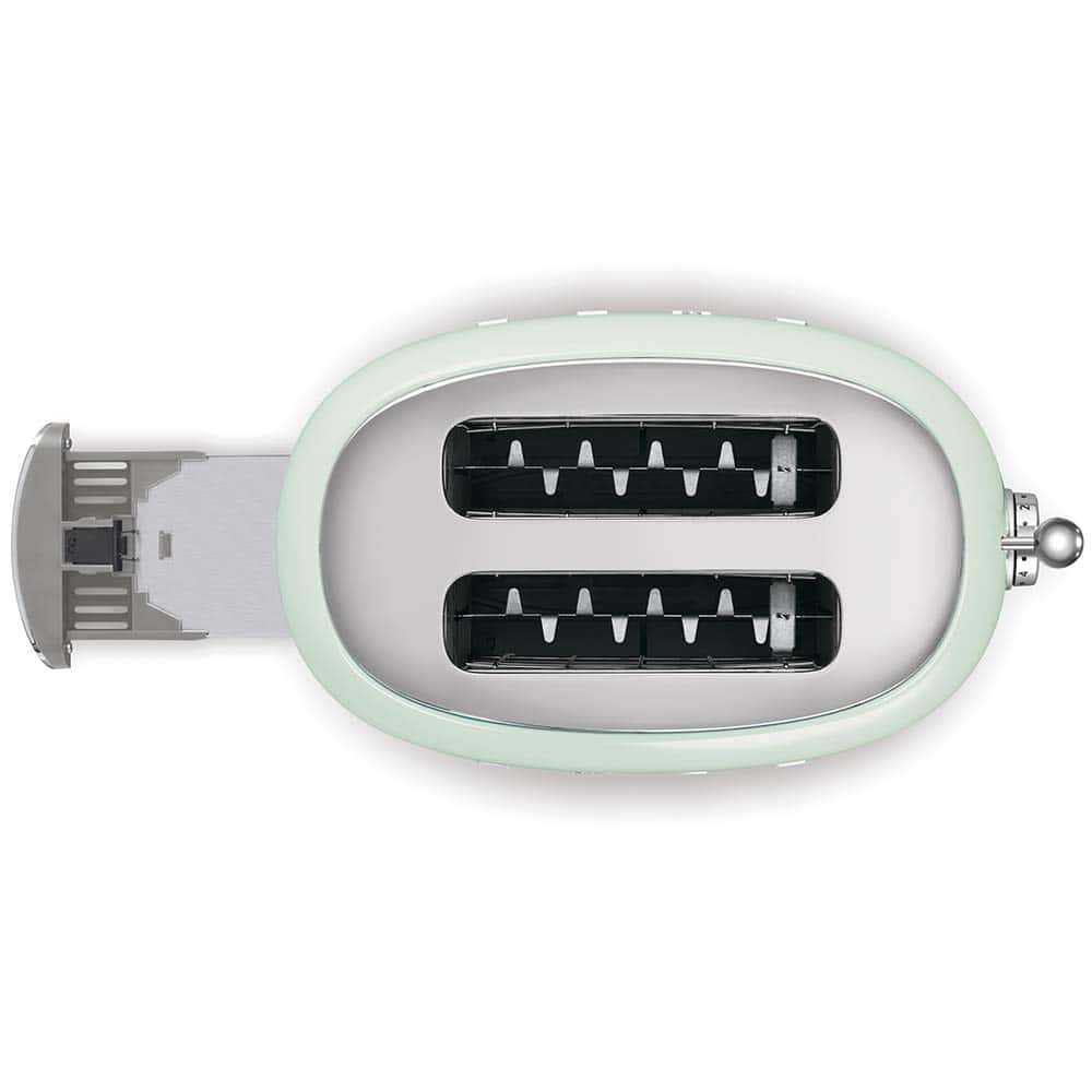 SMEG 50's Retro Style Aesthetic 2 Slice Toaster - Pastel Green