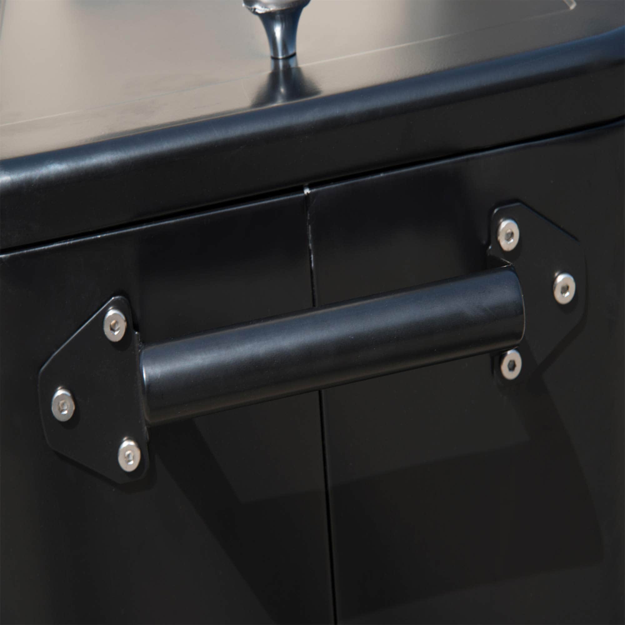 Outsunny 80 Quarts Wheeled Serving Station/Cart - Black