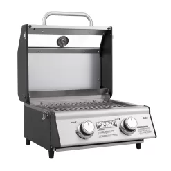 Monument Grills, Clearview 2 - Burner Portable Stainless Liquid Propane 15000 BTU Gas Grill