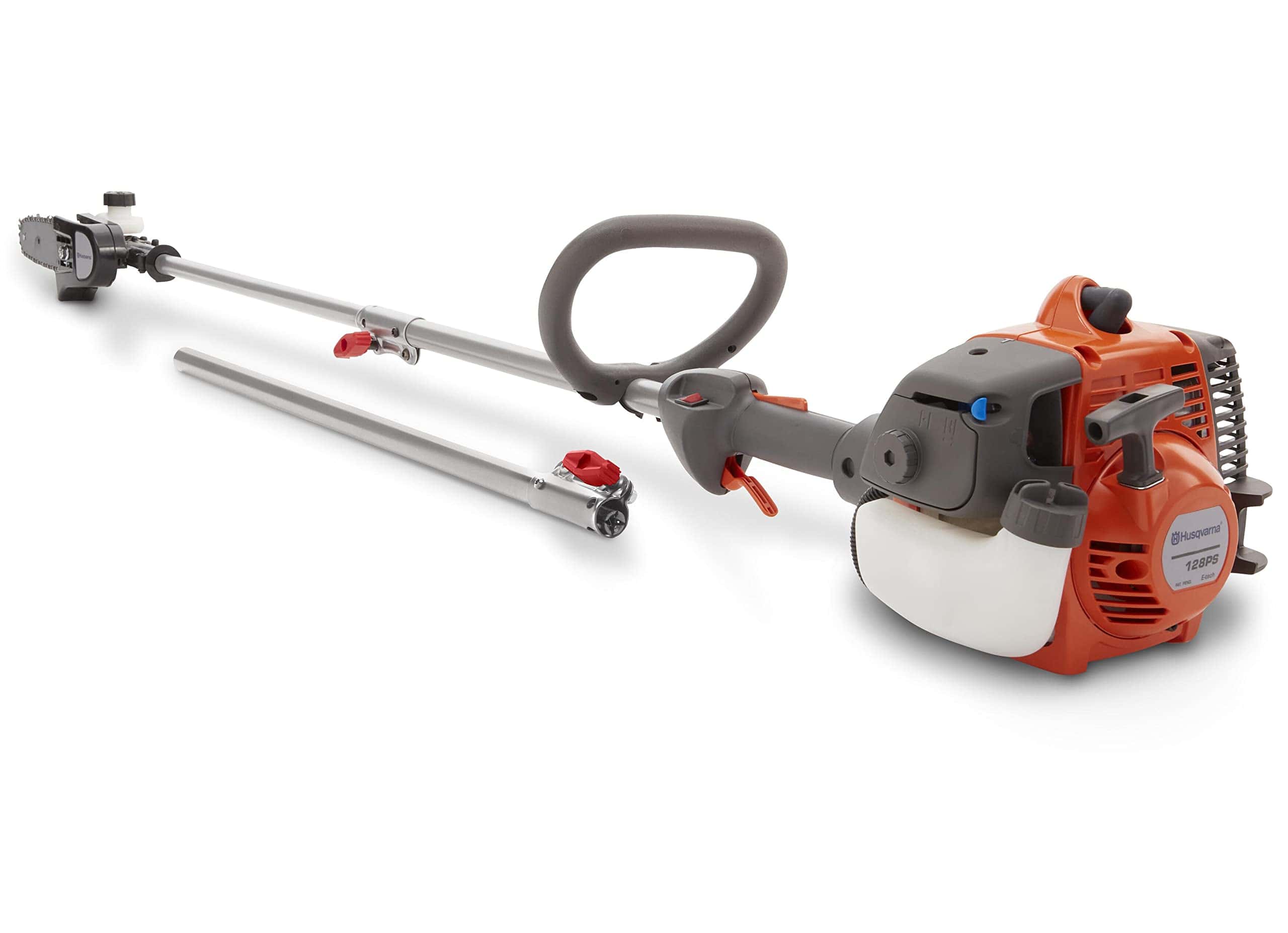 Husqvarna 128PS Gas Powered Pole Saw, 28-cc 2-Cycle Engine, 8-Inch Bar with 2.5-Feet Extension