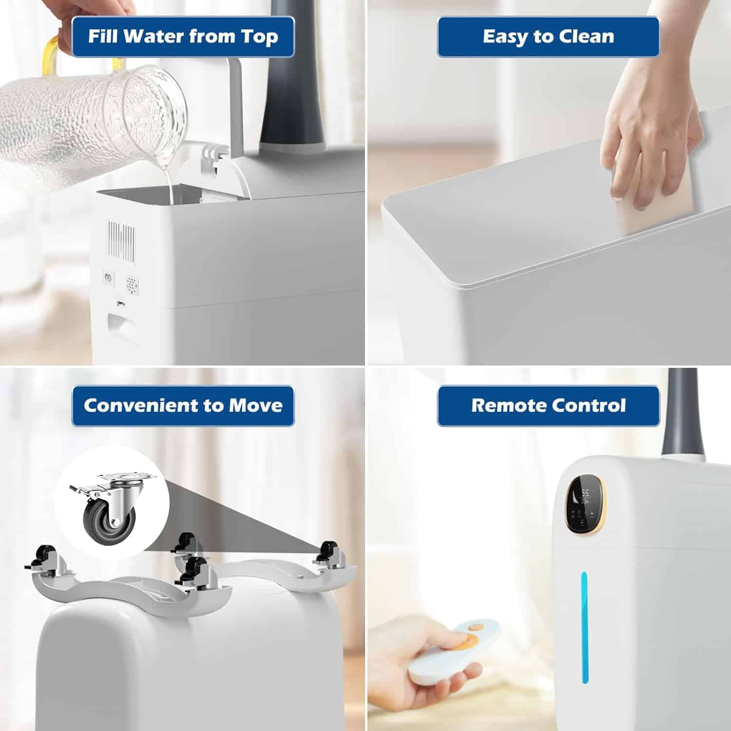 Humidifiers for Large Room Home, 6.6Gal/25L Large Humidifier Whole House Humidifier 3000 sq.ft