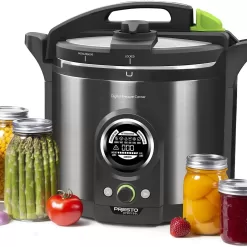 Presto Precise 1485-Watt 12 qt. Black Digital Electric Pressure Canner