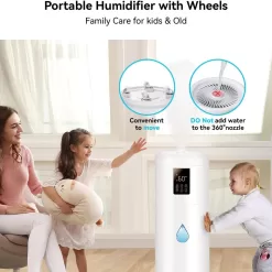 Honovos Humidifiers for Large Room Home Bedroom 2000 sq.ft. 17L/4.5Gal Large Humidifier