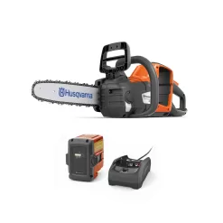 Husqvarna Power Axe 225i 40V Battery Operated Chainsaw, 14-Inch Electric Chainsaw with Battery and Charger Included