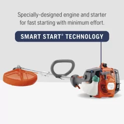 Husqvarna 128LD Gas String Trimmer, 28-cc 2-Cycle, 17-inch Straight Shaft Gas String Trimmer with Tap ‘n Go trimmer head