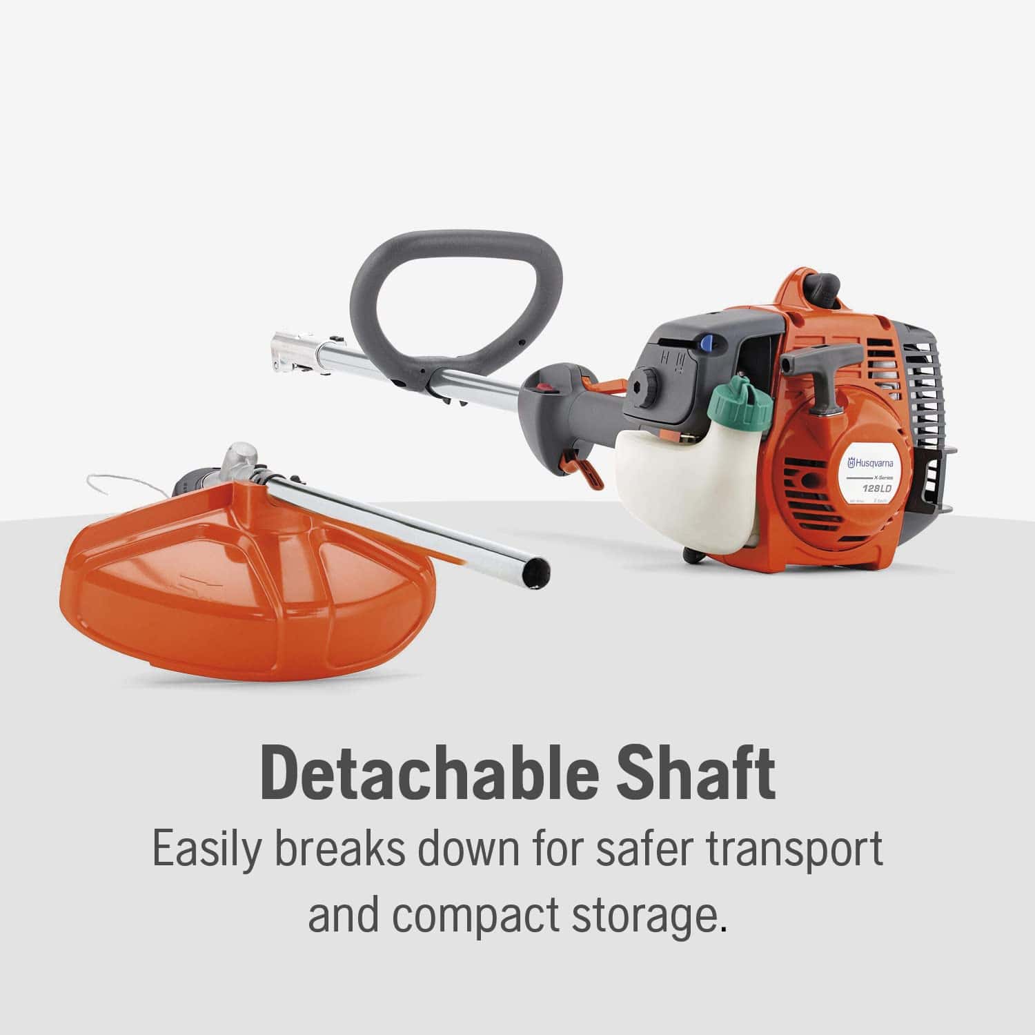 Husqvarna 128LD Gas String Trimmer, 28-cc 2-Cycle, 17-inch Straight Shaft Gas String Trimmer with Tap ‘n Go trimmer head