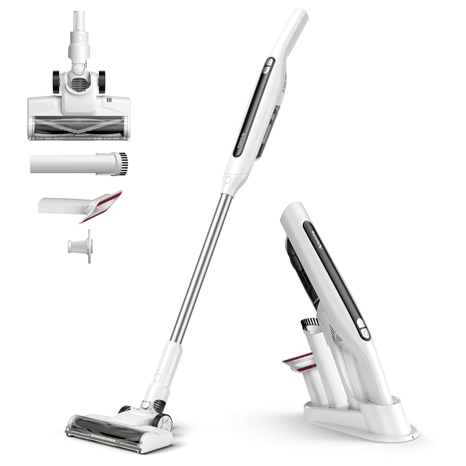 Nismile Cordless Vacuum Cleaner, Stick & Handheld Vacuum, 18Kpa Strong Suction, 6000mAh Vacuum Cleaner
