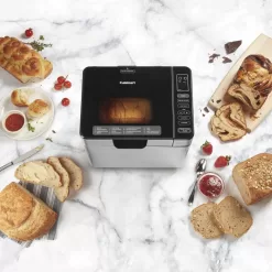 Cuisinart Convection Bread Maker Machine-16 Menu Options, 3 Loaf Sizes up to 2lbs, CBK-210, 12.25" x 8.85" x 13", Stainless Steel
