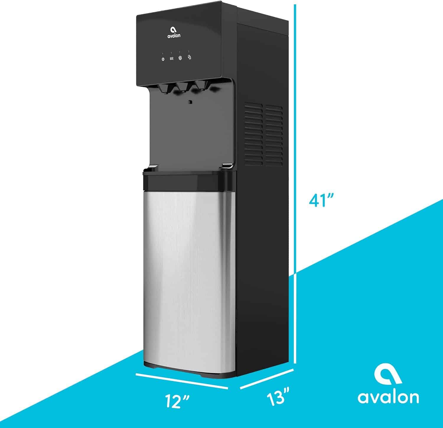 Avalon Bottom Loading Water Cooler Water Dispenser with BioGuard- 3 Temperature Settings - UL Listed