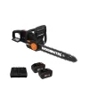 Worx Nitro 40V 16" Cordless Chainsaw WG385 Power Share Battery Chainsaw 59 ft/s Chain Speed Dual Safety Protection