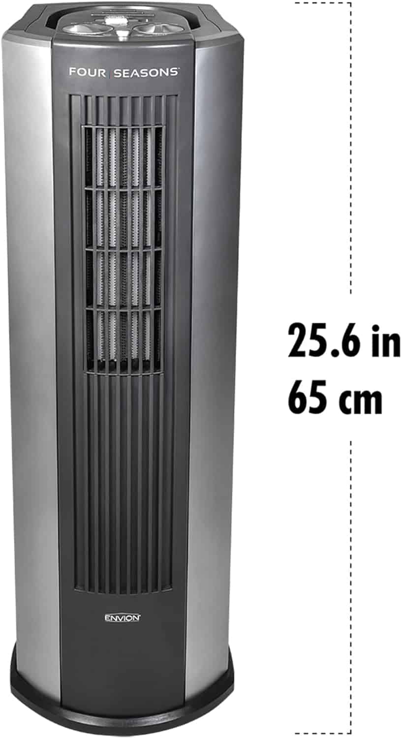 Envion 4 Seasons Large Room 4 in 1 Multi Function Air Purifier, Heater, Fan, and Humidifier w/ 3 Fan Speeds