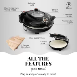 Granitestone Piezano Indoor/Outdoor Portable Electric Pizza Oven