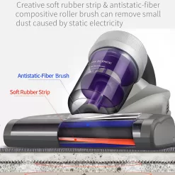 Jimmy Mattress Vacuum Cleaner, Anti-allergen Bed Vacuum Cleaner with UV-C Light & High Heating Tech
