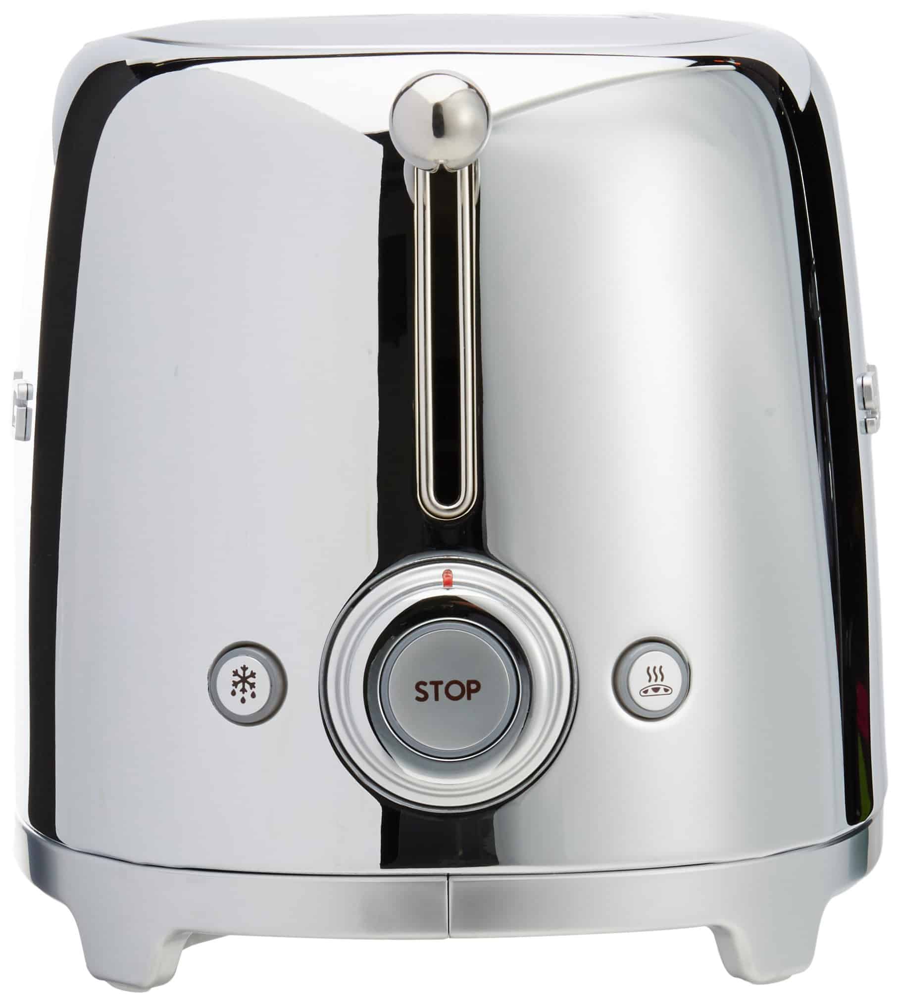 SMEG 50's Retro Style Aesthetic 2 Slice Toaster - Chrome