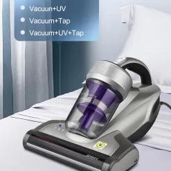 Jimmy Mattress Vacuum Cleaner, Anti-allergen Bed Vacuum Cleaner with UV-C Light & High Heating Tech