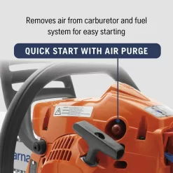 Husqvarna 120 Gas Powered Chainsaw, 38-cc 1.8-HP, 2-Cycle X-Torq Engine, 16 Inch Chainsaw with Automatic Oiler
