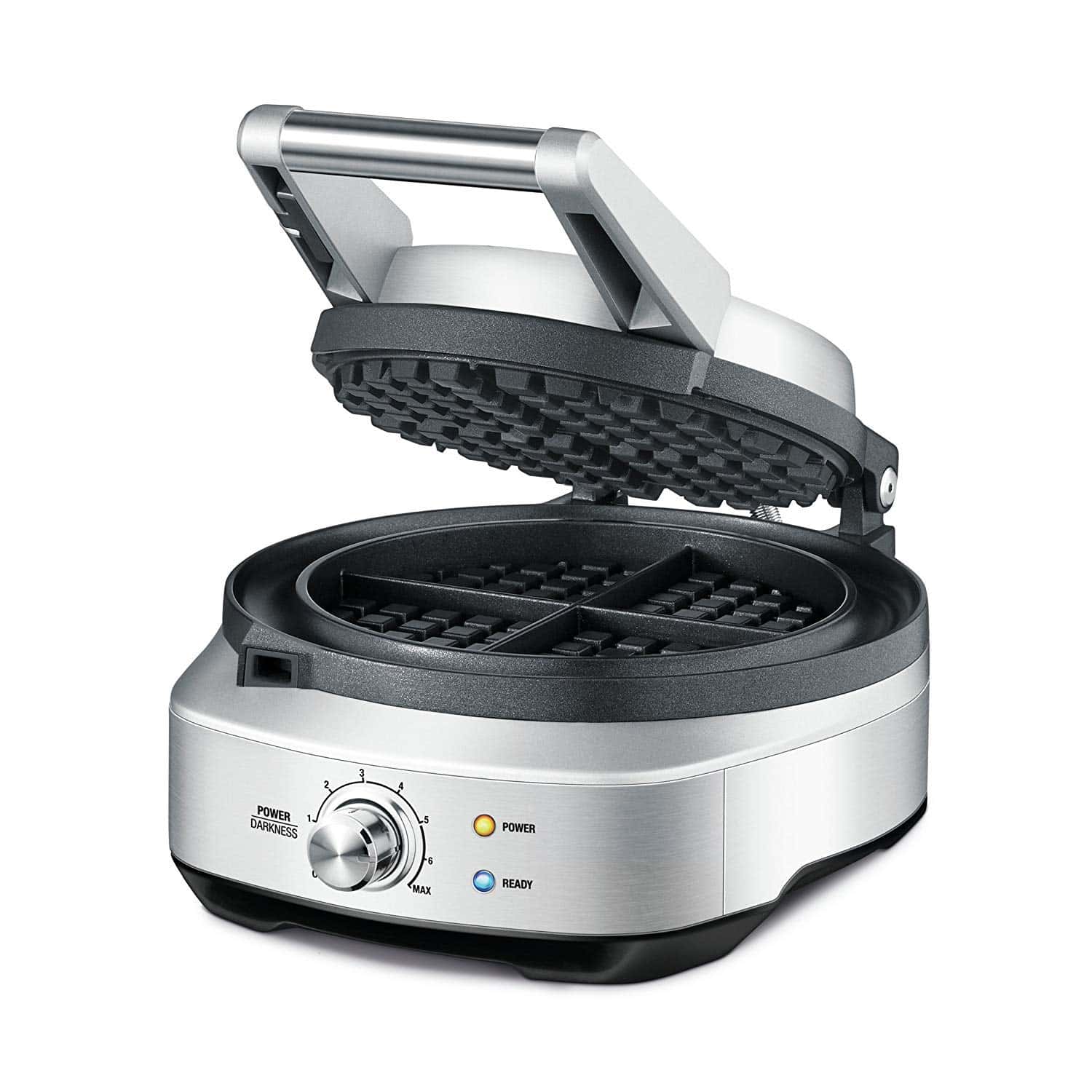 Breville No-Mess Classic Waffle Maker BWM520XL, Brushed Stainless Steel