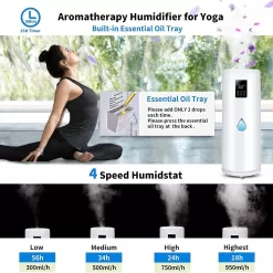 Honovos Humidifiers for Large Room Home Bedroom 2000 sq.ft. 17L/4.5Gal Large Humidifier