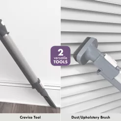 Kenmore Friendly Lightweight Bagless Compact Canister Vacuum, HEPA, Extended Telescoping Wand, Purple
