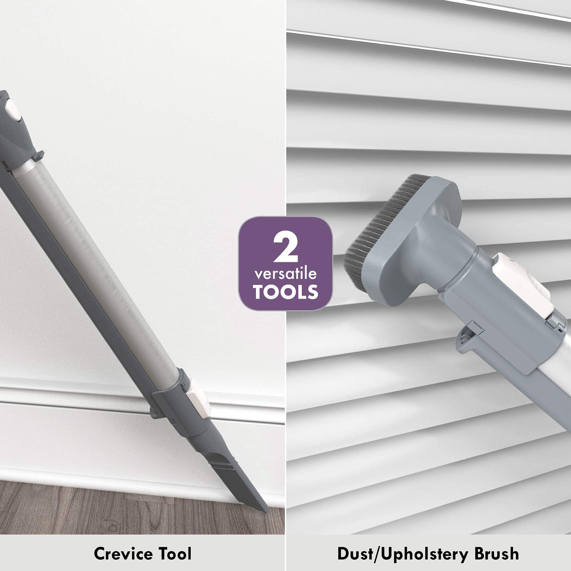 Kenmore Friendly Lightweight Bagless Compact Canister Vacuum, HEPA, Extended Telescoping Wand, Purple