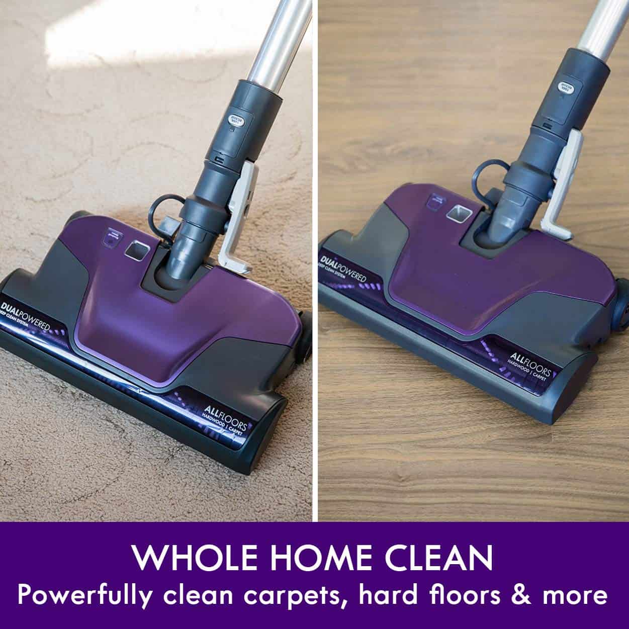 Kenmore 600 Series Friendly Lightweight Bagged Canister Vacuum with Pet PowerMate, 4 Cleaning Tools, Purple