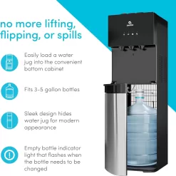 Avalon Bottom Loading Water Cooler Water Dispenser with BioGuard- 3 Temperature Settings - UL Listed