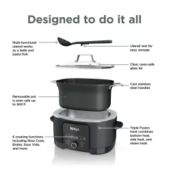 Ninja MC1010 Foodi PossibleCooker PLUS - Sous Vide & Proof 6-in-1 Multi-Cooker, with 8.5 Quarts, Slow Cooker, Dutch Oven