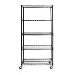 Seville Classics UltraDurable Heavy Duty NSF Solid Steel Wire Rack Storage Unit, Organizer for Garage, 5-Tier Shelving, 36